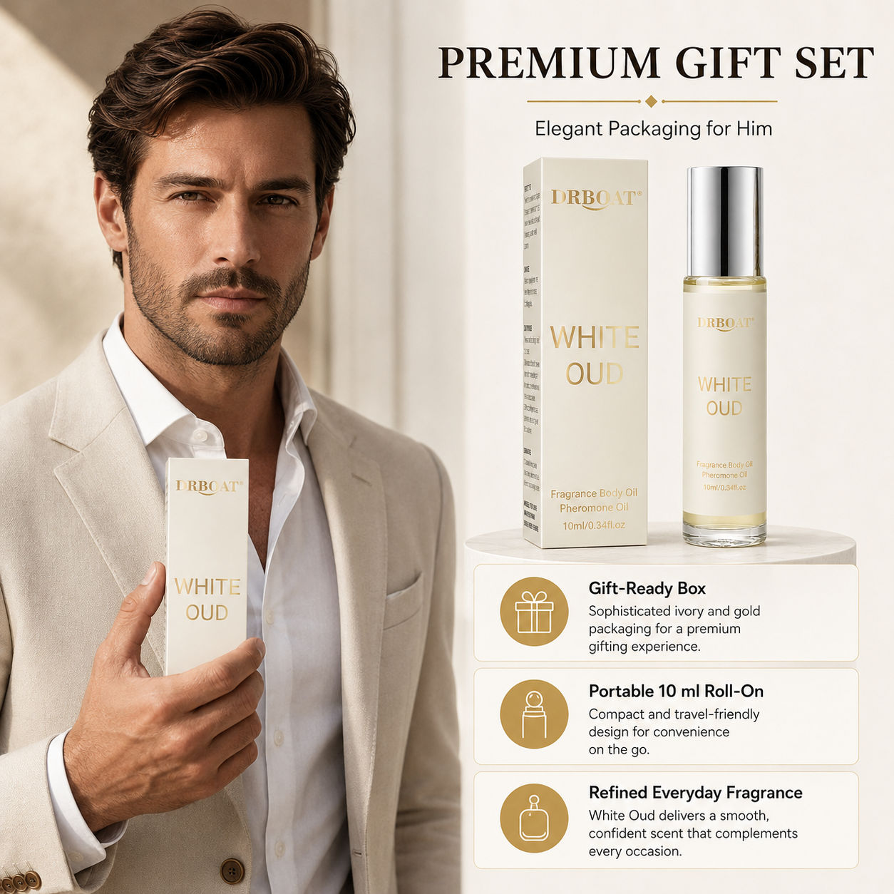Perfume Alcohol Fragrance - زيت عطر رول أون للرجال، برائحة