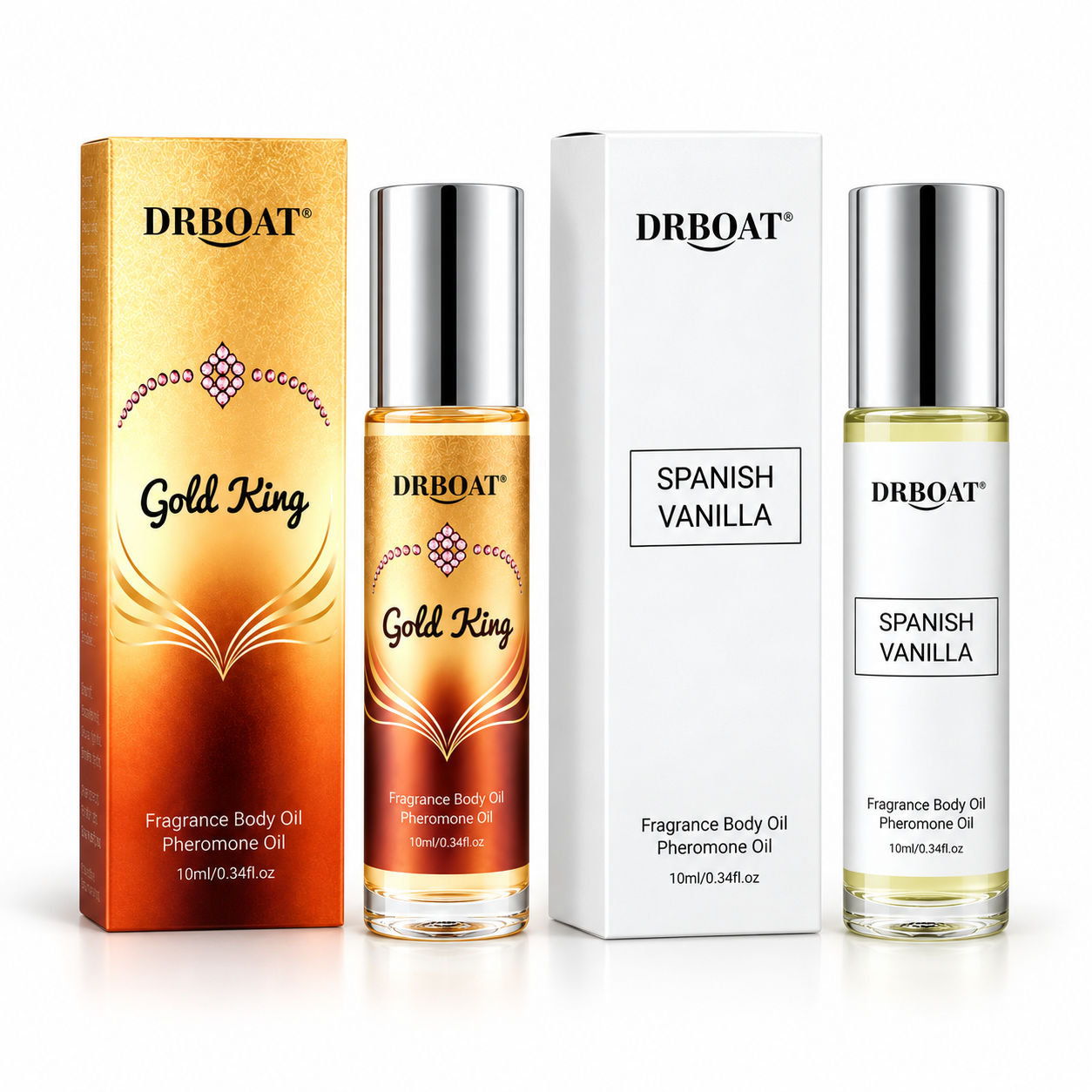 Perfume Alcohol Fragrance - مجموعة عطور زيتية للرجال Duo Roll-on،