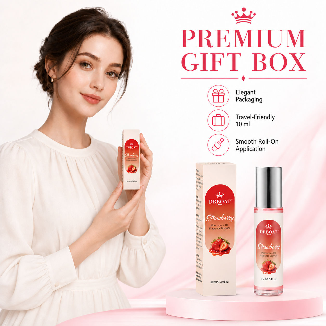Perfume Fragrance Oil - زيت عطر الفراولة للنساء 10 مل،
