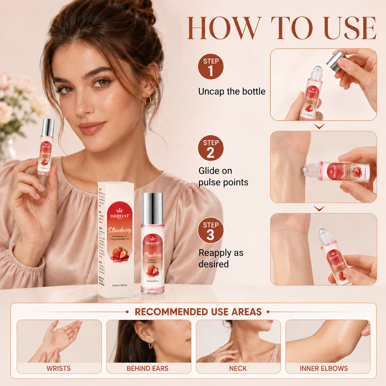 زيت عطر الفراولة للنساء 10 مل، - مراجعة Perfume Fragrance Oil وسعره